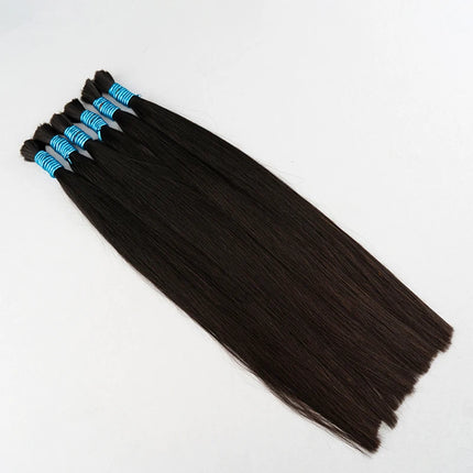 Straight Human Hair Bulk For Braiding Extensiones Cabelo Humano 100% Natural Balck Virgin Weaving Unprocessed No Bulk Human Hair