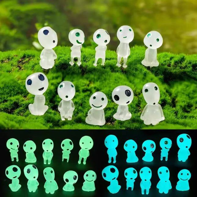 3D Night Light Doll Miniature Christmas Landscape Doll Home Decoration Gift Living Room Halloween Room Decoration Luminous Elf