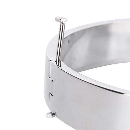 Metal Steel Circular Wrist Hand Ankle Cuffs with Detachable Connect Hook Restraints Lock Slave BDSM Shackles Adult Sex Toys