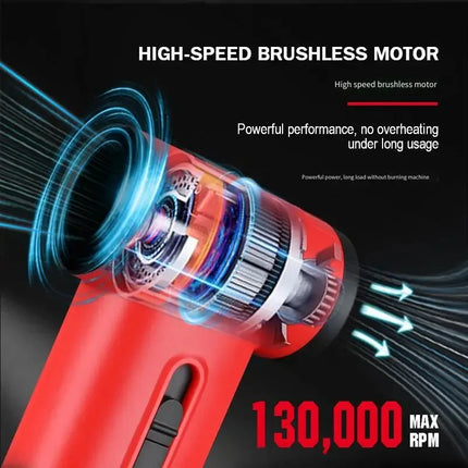 WMARK Professional Vacuum Cleaner 130000RPM Brushless Turbo Jet Fan Mini Outdoor Dust Blower Adjustable Home Appliance NG-TB001
