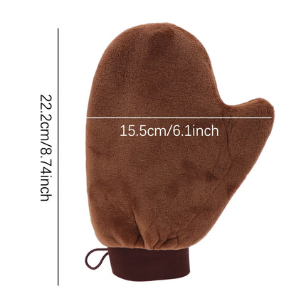 Z. 1Pc Finger Glove Reusable Body Self Tan Glove Applicator Tanning Gloves Cream Lotion Mousse Body Cleaning Glove Self Tanner