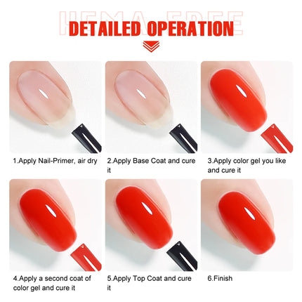 Arte Clavo Colourful Gel Nail Polish Nail Art Gel Varnishes Macaron Color Nail Semi Permanant Soak Off LED UV Gel Nail Varnishes