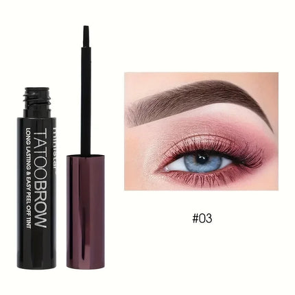 1PC Semi-Permanent Waterproof Transfer-Proof Eyebrow Gel Tint for Fuller Defined Brows Peel off Makeup