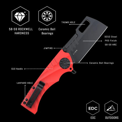 STRIDER MFS TRIBUT NEW HAN317 Knife  Linen Handle Folding Blade Knife Outdoor Climbing Hunting Tactics Survival Jungle Rescue
