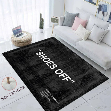 VIKAMA Fashion Carpet Bedroom Living Room Trend Personality Creative Boys Apartment Shoe Wall Bedside Dirt-Resistant Mat Home Decor
