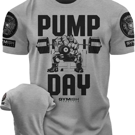 Summer new Adrenaline Power Workoout gym men's breathable round neck T-shirt high-quality letter printed casual top