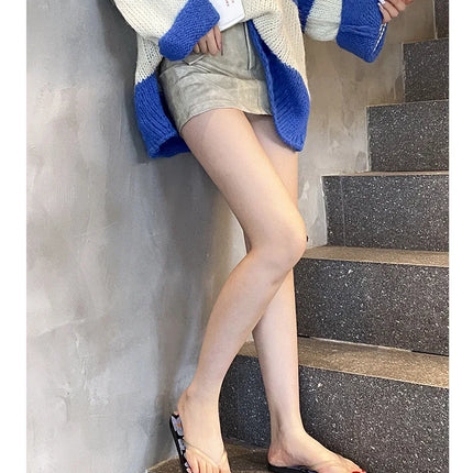 Flip Flops Trendy Summer Outerwear Fashionable Clip On Beach Slippers Anti Slip Couple'S Splint Slippers Leisure Convenience