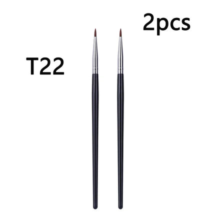 T22 Fine Eyeliner Makeup Brush Liquid Gel Eyeliner Brush Precision Thin Long Eyeliner Brush Professional Eye Liner Makeup Tool