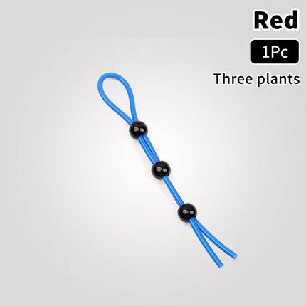 Adjustable Colorful Ejaculation Delay Erection Rings Rope Binding Ball Stretcher Sperm Penis Ring Male Lock Rope Adult Sex Toys