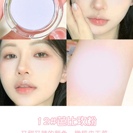HISYI monochrome blush whitening matte cosmetics vitality girl nude makeup natural smudge monochrome blush plate