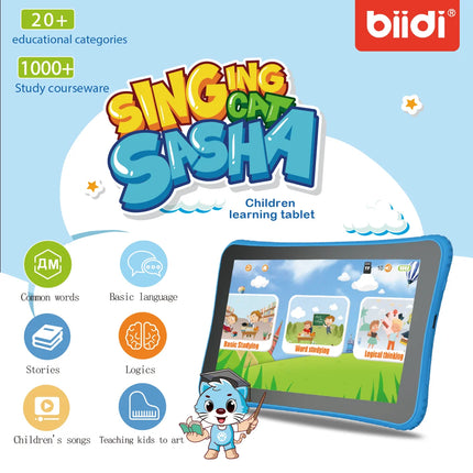7-inch Tablet English-Russian  Educational Toys Birthday Gift for Boys & Girls Ages 3+