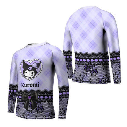 Dark Cutie Kuromi Kids Rash Guard Y2K Adult/children's T-shirt Suitable for Daily and Training Wearing Jujitsu Clothing