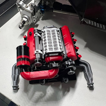 1/10 RC Car  Engine Model Decoration for 1/10 VP OPTIC H10 KIT TRX4 Defender AXIAL SCX10 RC4WD Sport Jeep K10 TF2 TRX6 G631