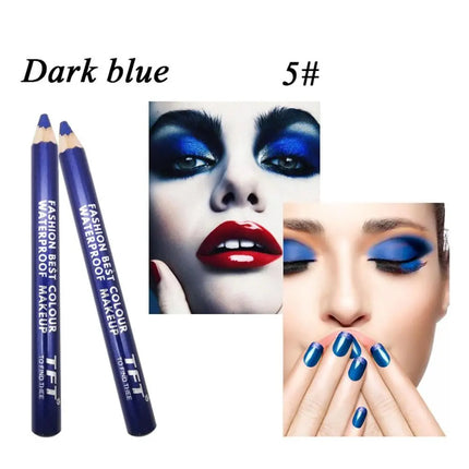 Beauty Eye Cosmetics Glitter Colourful Matte Waterproof Highlighter Pigment Eyeliner Pencil with Sharpener Eye Shadow&Liner Pen