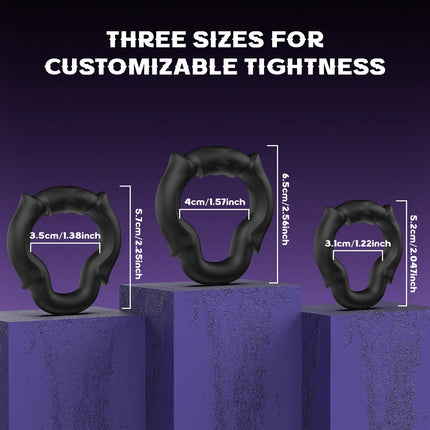 3pcs/set Cock Ring for Men Delay Ejaculation Penis Ring Sex Toys Lock Penisring Cockring Adult Male Sex Supplies