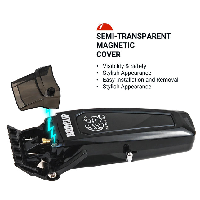 BRD FADE Clipper Professional Men's Hair Line Up Trimmer 10000RPM Barber Foil Shaver Base Charger Salon Blending Tools
