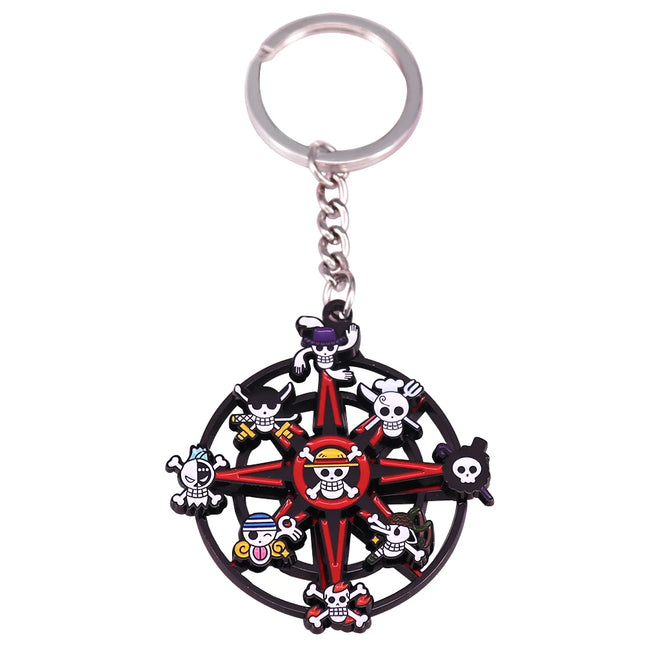 Cute Cartoon Skeleton Spinning Keychain