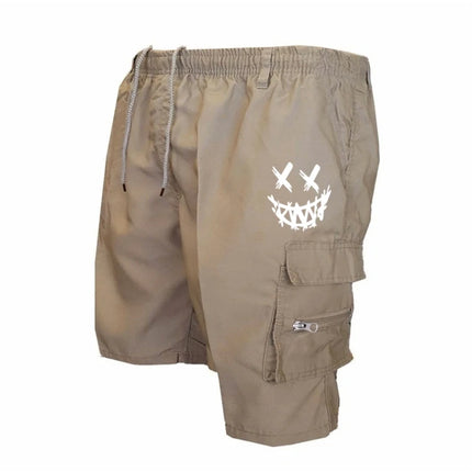 American Flag Printed Cargo Shorts Independence Day Eagle Shorts Summer Cargo Work Camping Multi-pocket Short Pants Streetwear