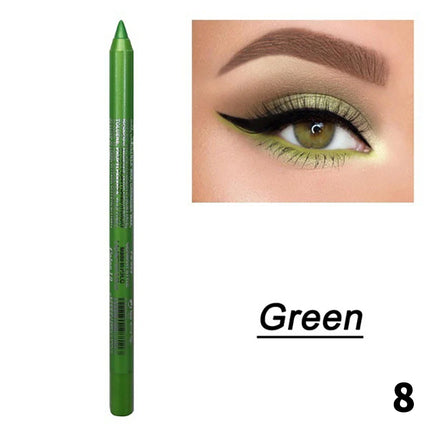 1Pc 14 Colors Eyeshadow Pen Multifunctional Highlighter Pearl Glitter Eyeliner Gel Eye Makeup Pen Monochrome Highlighter