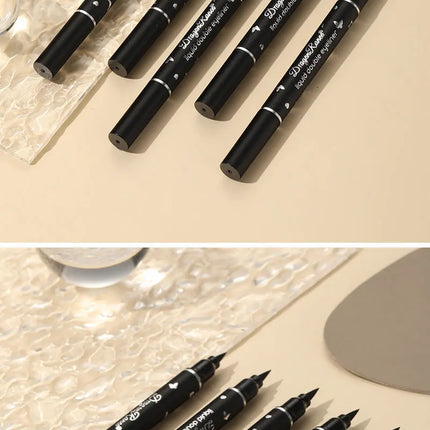 2 IN 1 Butterfly Seal Eyeliner Pen Star Moon Stamp Long-Lasting Waterproof Black Liquid Eye Liner Pencil Eyes Makeup Cosmetic