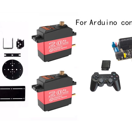 2 DOF Robot Manipulator Metal Servo DS3218 Mechanical Rotating Gimbal For Arduino Robot DIY Kit Programmable Turntable Platform