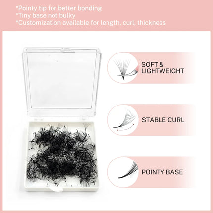 Blossom Lashes 500 Fans Bouquet Eyelashes Premade Fans C CC D curl Loose Pre Made Volume Fans Prefacts Eyelash Extension