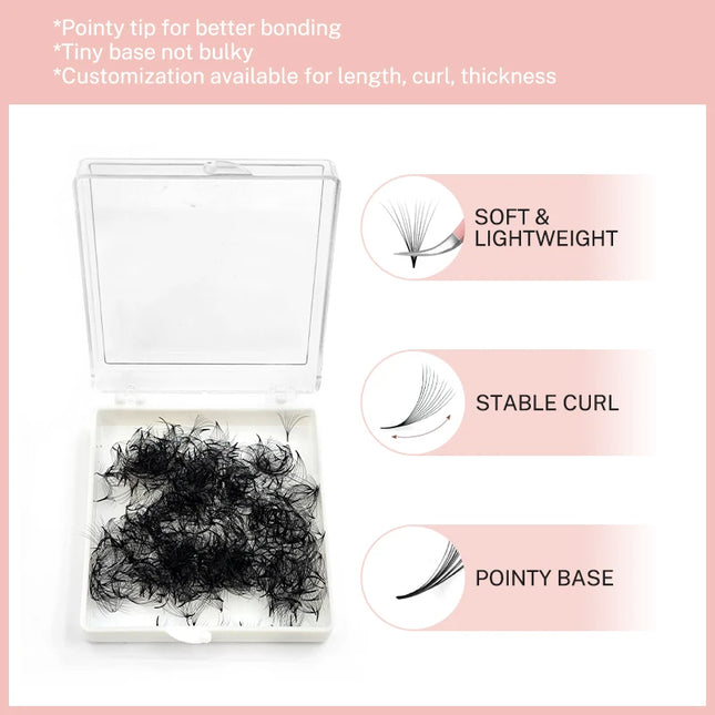 Blossom Lashes 500 Fans Bouquet Eyelashes Premade Fans C CC D curl Loose Pre Made Volume Fans Prefacts Eyelash Extension