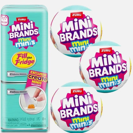 Mini Fridge Surprise Ball w/ 30+ Food Figures - Mystery Blind Box Collectible Kids Gift  surprise box mistery box