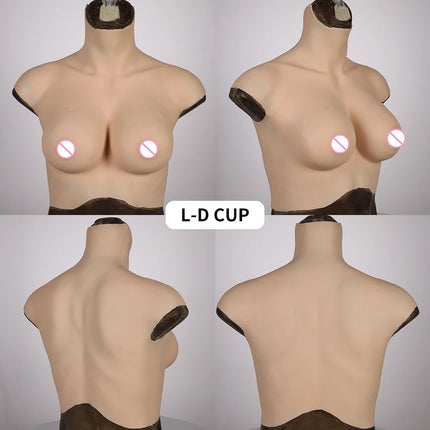 KUMIHO 7TH GEN Bloodshot Silicone Breast Forms No Oil Fake Boob for Crossdressing Sissy Drag Queen Shemale Transgender Cosplay