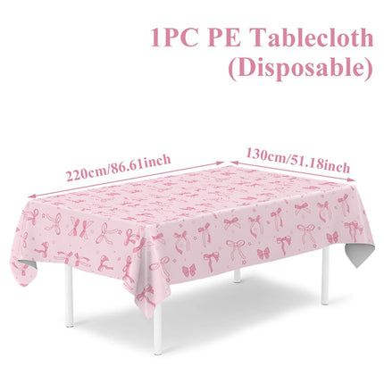 Purple Laser Disposale Tablecloth Happy Birthday Party Decoration Wedding Party Aluminum Film Table Cover Baby Shower Supplies