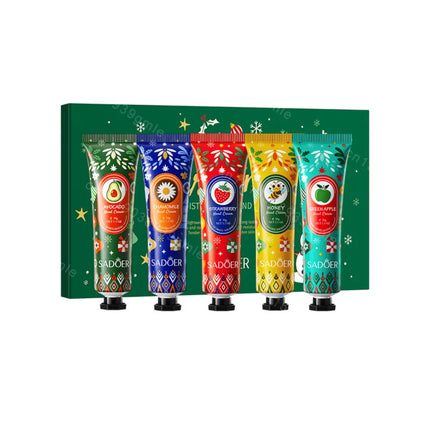Christmas Gift Set Hand Cream and Lip Balm Set Ultra Wrinkles Nourishing Moisturizing Nonsticky Gentle Skincare for All Skin Use