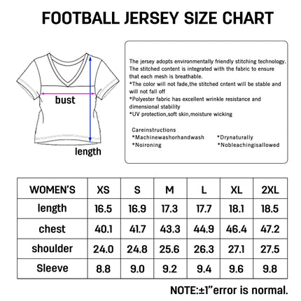 Custom American Football Jersey Crop Top for Women & Girls Plain Sporty Cropped Shirt Personalized Name Number Jerseys Fans Gift