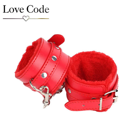 SM Handcuffs Sex Ankle Cuff BDSM Bondage Restraints Soft Plush Handcuff Adult Game 18+  Couple Sextoy Sex Supplies