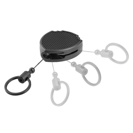 Badge Reel Heavy Duty Carabiner Keychain Reel Clips Extendable for Key Chain with Steel Retractable Cord and Paracord For man