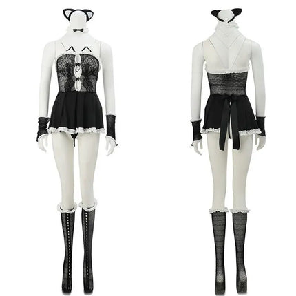 Cosplay Costume Exotic Lingerie Set Women Sexy Outfit Fancy Halter Mesh Bandage Exotic Uniform Japanese Role Play Sex Clothes