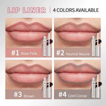 Transfer-proof Peel Off Lip Liner Waterproof Smudge-proof Long-Lasting Matte Velvet Lip Liner Ink Tattoo Makeup Lip Liners
