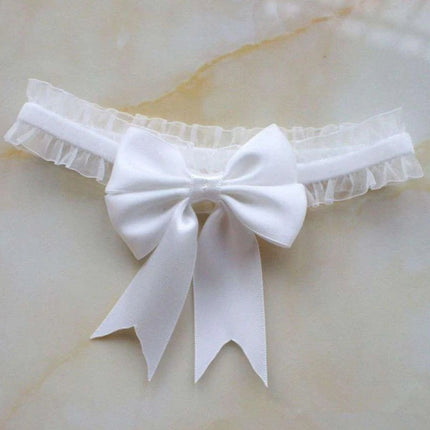 1PC Women Lace Thigh Ring with Bow Elastic Leg Ring for Wear Lolita Fashion Accessory