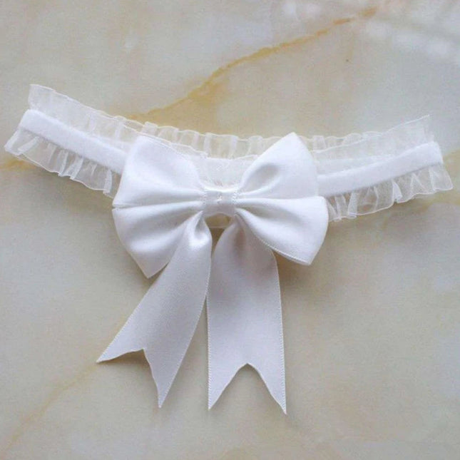1PC Women Lace Thigh Ring with Bow Elastic Leg Ring for Wear Lolita Fashion Accessory
