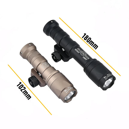 Surefire M300 M600 LED Tactical Flashlight Scout Light 20mm Picatinny Rail Compatible for Outdoor Hunting Airsoft Accessory