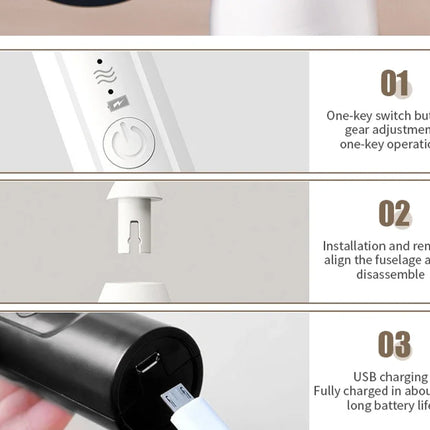2-in-1 Kitchen Items USB Charging Electric Egg Beater Mini Blender Kitchens Accessories Mixer Household Gadgets Double Head Bar