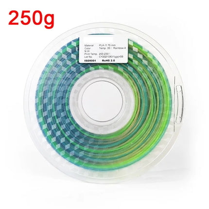 Temperature Color Change Filament PLA 1.75mm 1kg 500g 250g 200g 3D Printer Material PLA Temperature Reaction Filament Blue Black