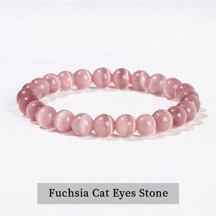 JD 6 8 10mm Natural Stone Beaded Bracelet Obsidian Fluorite Quartz Jasper Healing Beads Bangles Women Men Stretch Yoga Jewelry