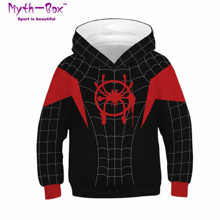 Autumn Winter Children's Hoodies Superhero's Print Coat Kids Sweatshirt Child Teen Hoody Tops 5-14y Boy's Hooded Coat Sportwear
