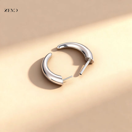 ZEMO 1 Piece 16G Horn Nose Ring Stainless Steel Threadless Septum Ring Spike Ox Horn Ear Helix Nostril Piercing Jewelry 8MM/10MM