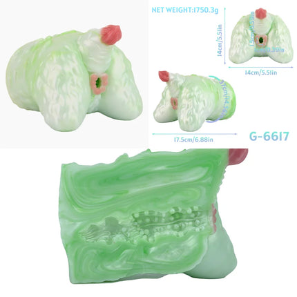 Big Animal Silicone Dog Mouth Male Masturbator Pocket Pussies Stroker Soft Deep Throat with 3D Textured Realistic Sex Toy ForMan