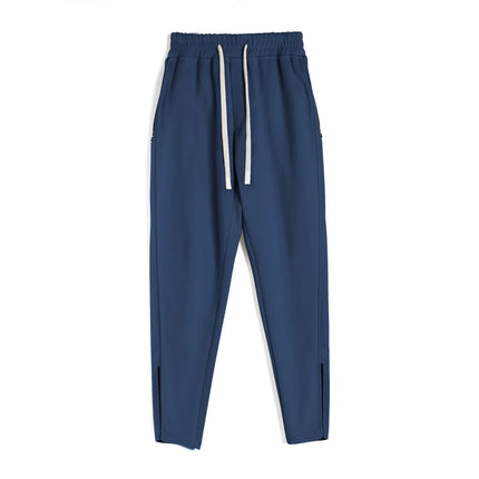 2026 Pants Men's Thick Sports Sweatpants Casual Running Loose Autumn Training Outdoor Straight Leg Slim Fit Zipper Cuff Trousers
