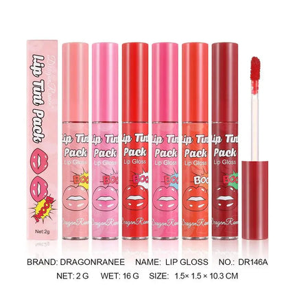 Matte Liquid Lipstick Waterproof Peel Off Lip Glaze Long Lasting Non Transfer Tear Away Lip Tattoo Set Sexy Red