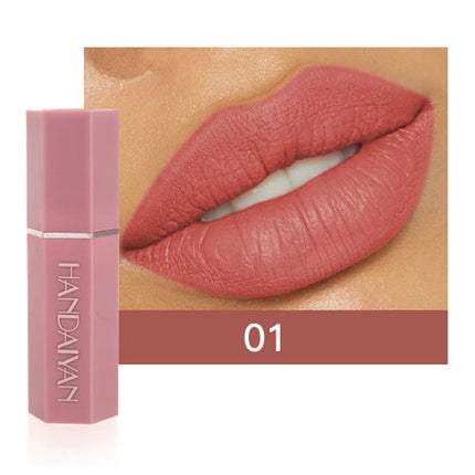 6 Pcs Matte Velvet Nude Lipstick Set Waterproof Long Lasting Red Brown Pigments Makeup For Sexy Lips Professional