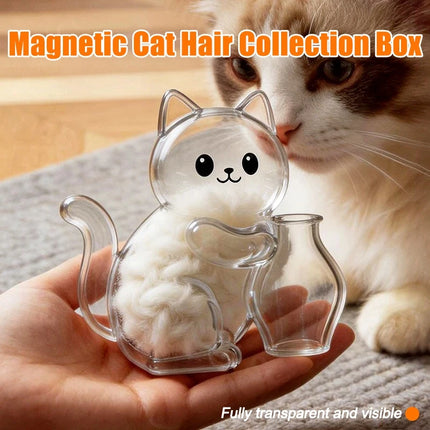 Cat Hair Storage Fridge Magnets Cat Whisker Holder Cat Hair Collection Fridge Magnets Pet Fur Keepsake Capsule DIY Souvenirs