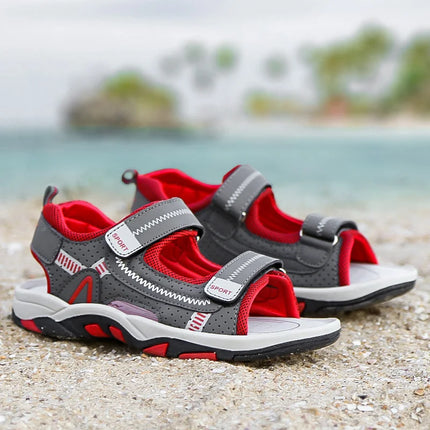 Children Sandals Summer Breathable Non Slip Soft Sole Casual Beach Shoes Boys Daily Fast Drying Comfort Walking Sports Sandals